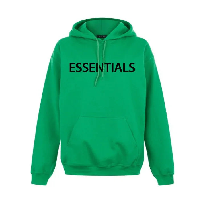 Essentials Bold Logo Green Hoodie