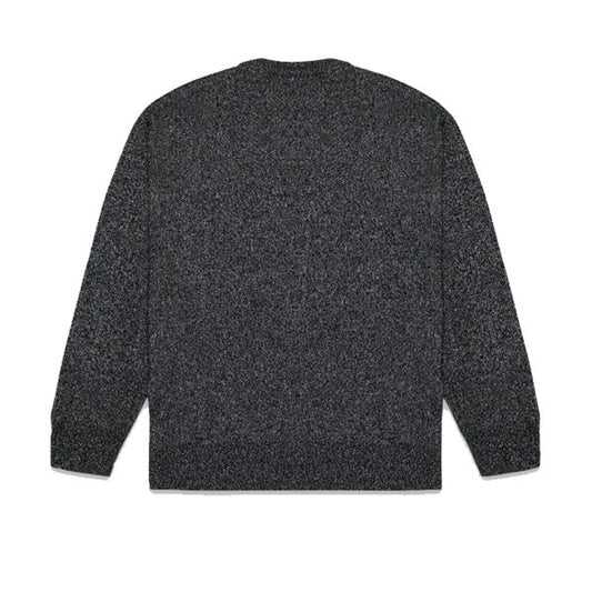 Essential Charcoal Gray Classic Round Neck Sweater