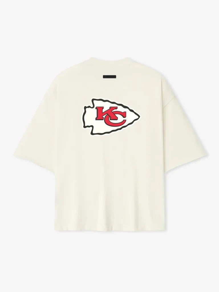 Essentials x NFL Kansas City Chiefs T-Shirt — Cream