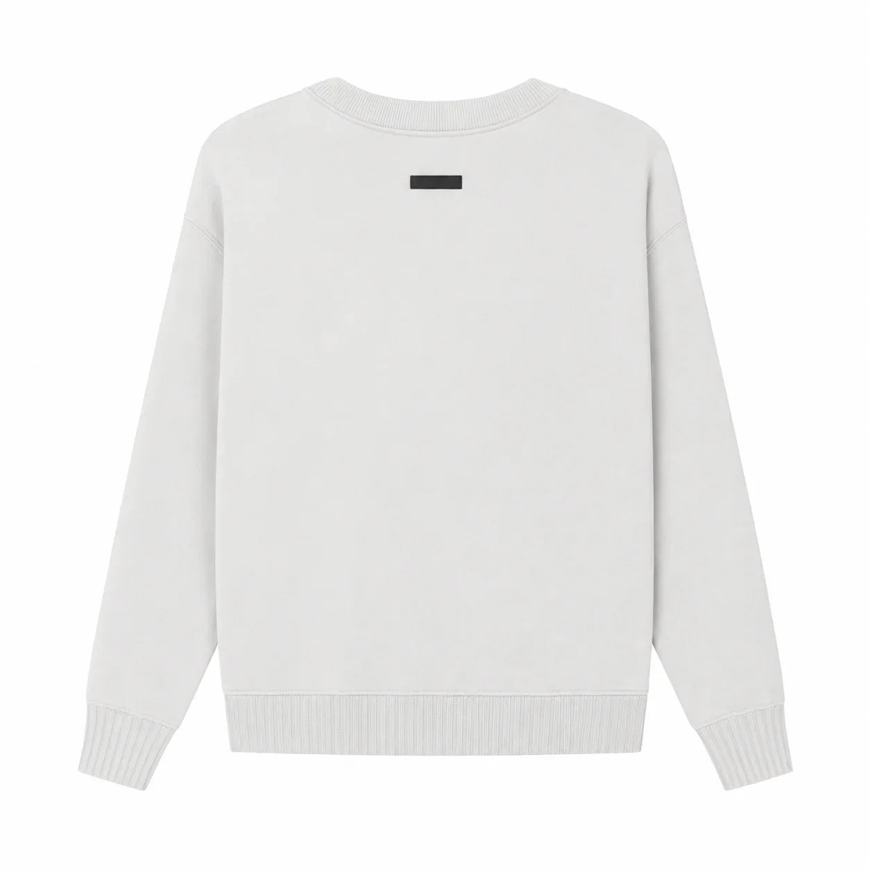 Essentials Overlapped Light Gray Sweater