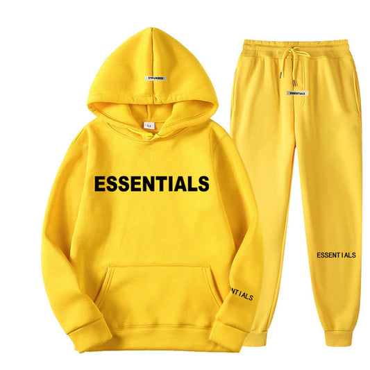 Fear of God Essentials Bold Logo Tracksuit Set — Yellow