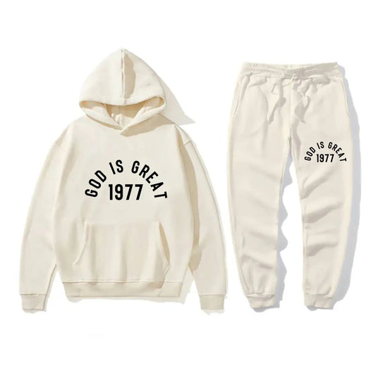 Fear of God ‘God Is Great 1977’ Tracksuit Set — Off White