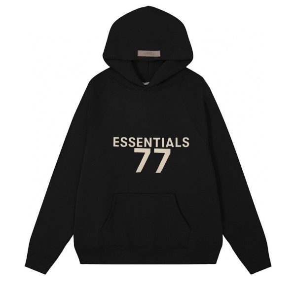Fear of God Essentials 77 Hoodie — Black