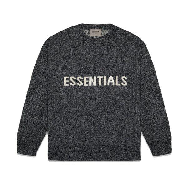 Essential Charcoal Gray Classic Round Neck Sweater