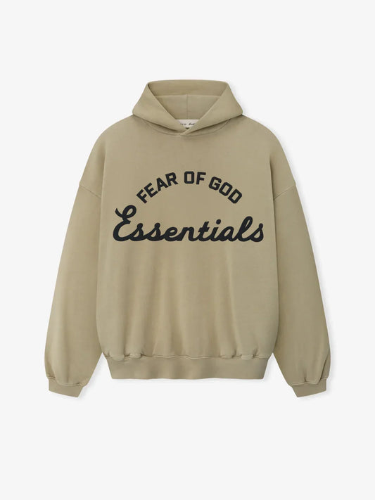 Fear of God Essentials 90s Training Hoodie — Tan