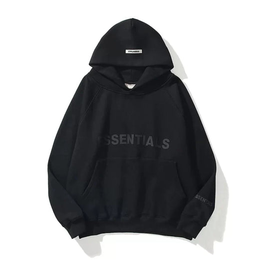 Essentials Tonal Black Hoodie