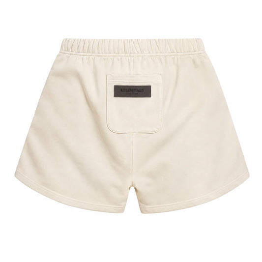 Women's Essentials Cream Fleece Shorts