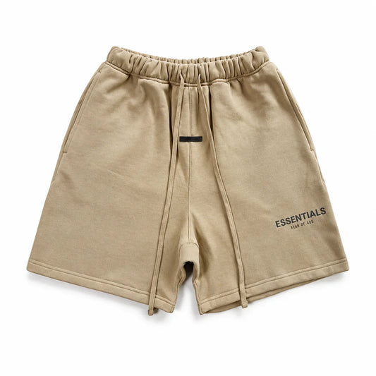 Essentials Fear Of God Tan Fleece Shorts