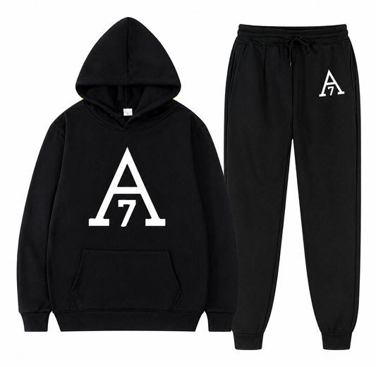 Essentials A7 Signature Tracksuit Set — Black