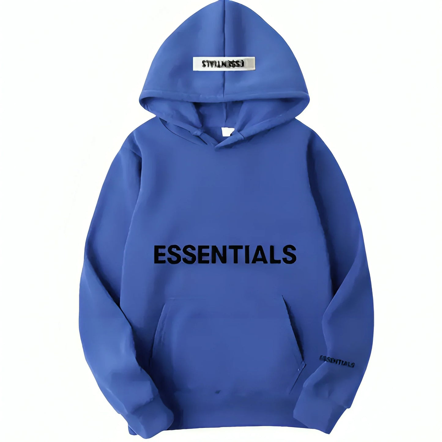 Essentials Bold Logo Blue Hoodie