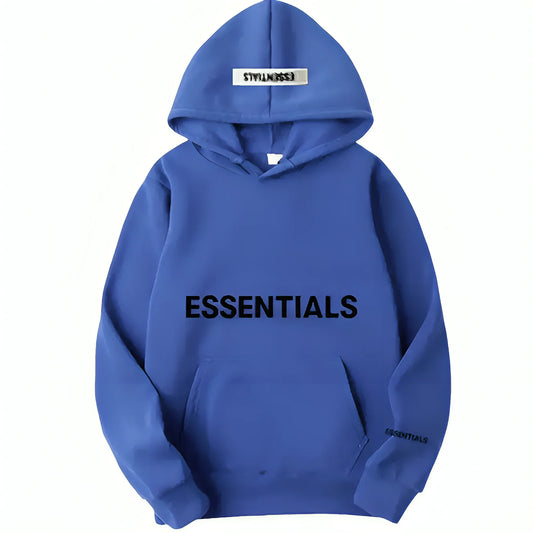 Essentials Bold Logo Blue Hoodie