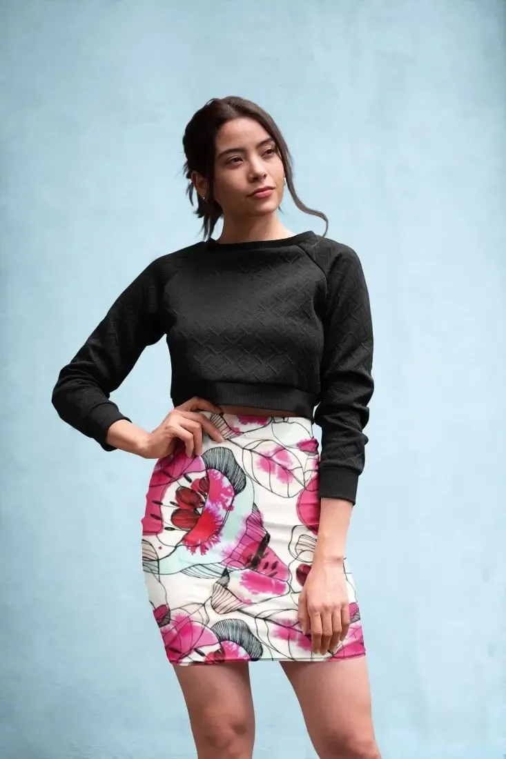Abstract Pattren (31) Pencil Skirt