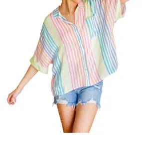 Andree By Unit - End Of The Rainbow Striped Shirt