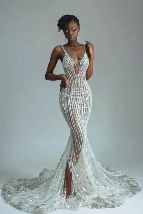 Anya  Loverxu white Mermaid Gown  Wedding Dress