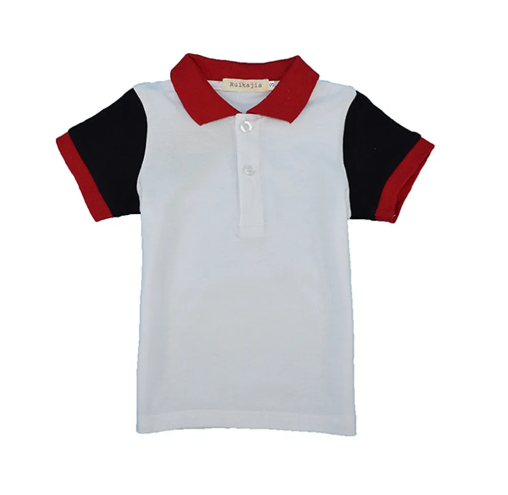 Boys casual multi colors sports t shirt summer short sleeve clothes boys top tee back to school kids polo shirts kids clothes t