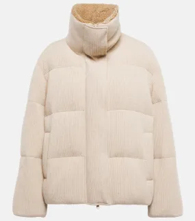 Brunello Cucinelli Cashmere corduroy down jacket