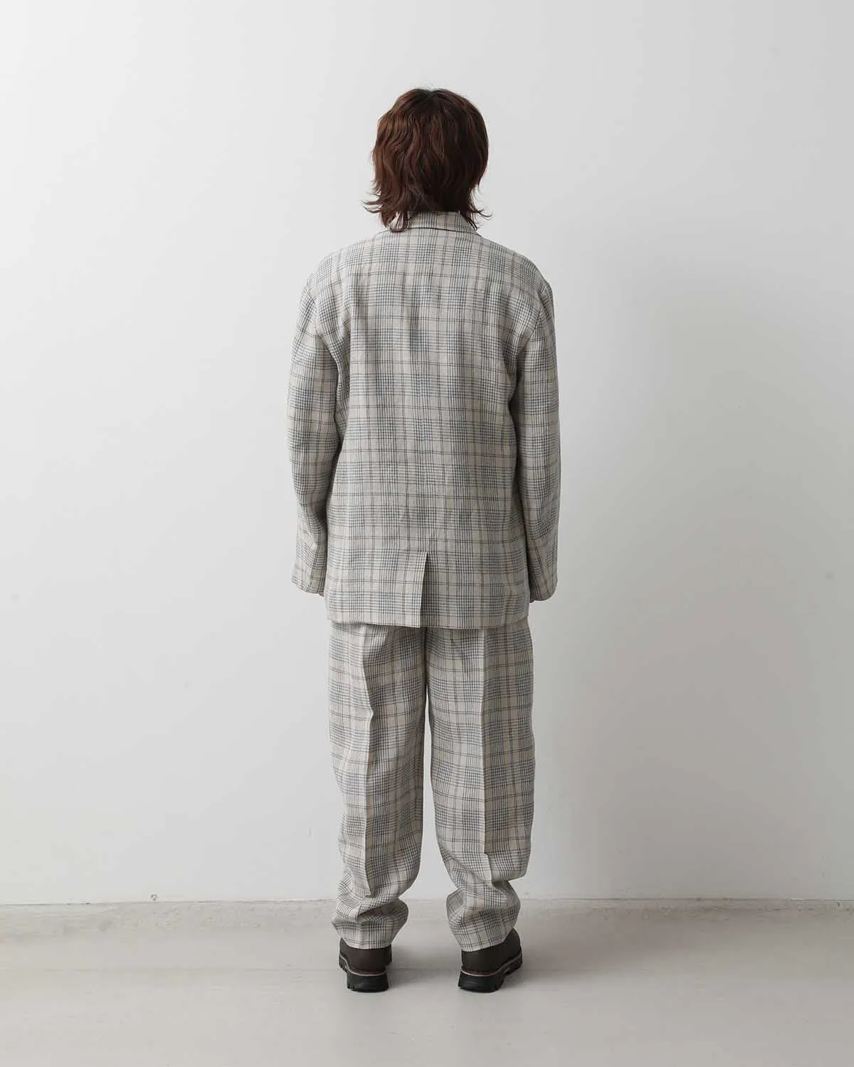 DOUBLE PLEATED WIDE PANTS