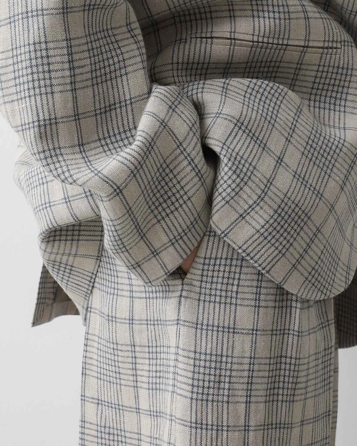DOUBLE PLEATED WIDE PANTS
