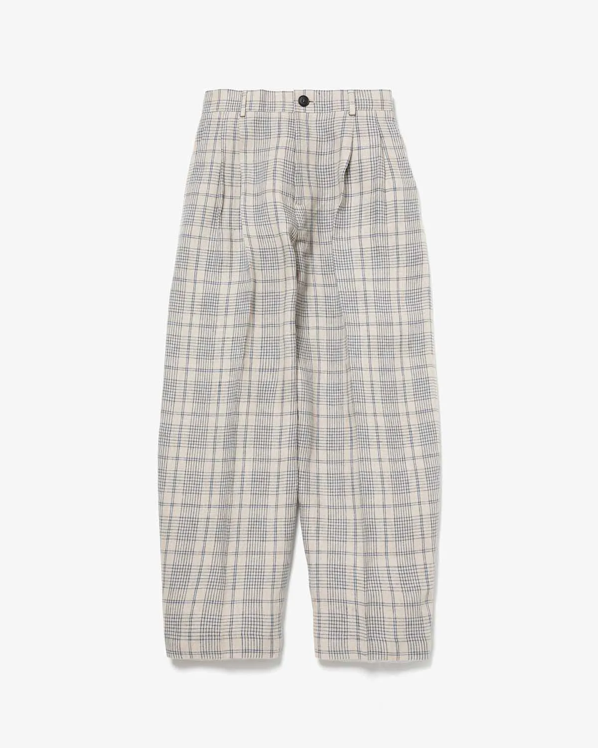 DOUBLE PLEATED WIDE PANTS