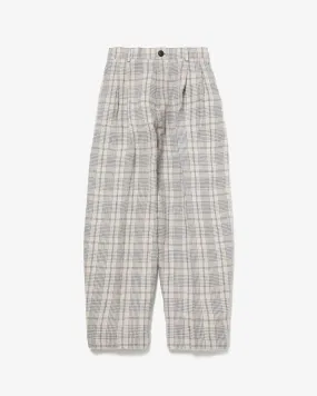 DOUBLE PLEATED WIDE PANTS