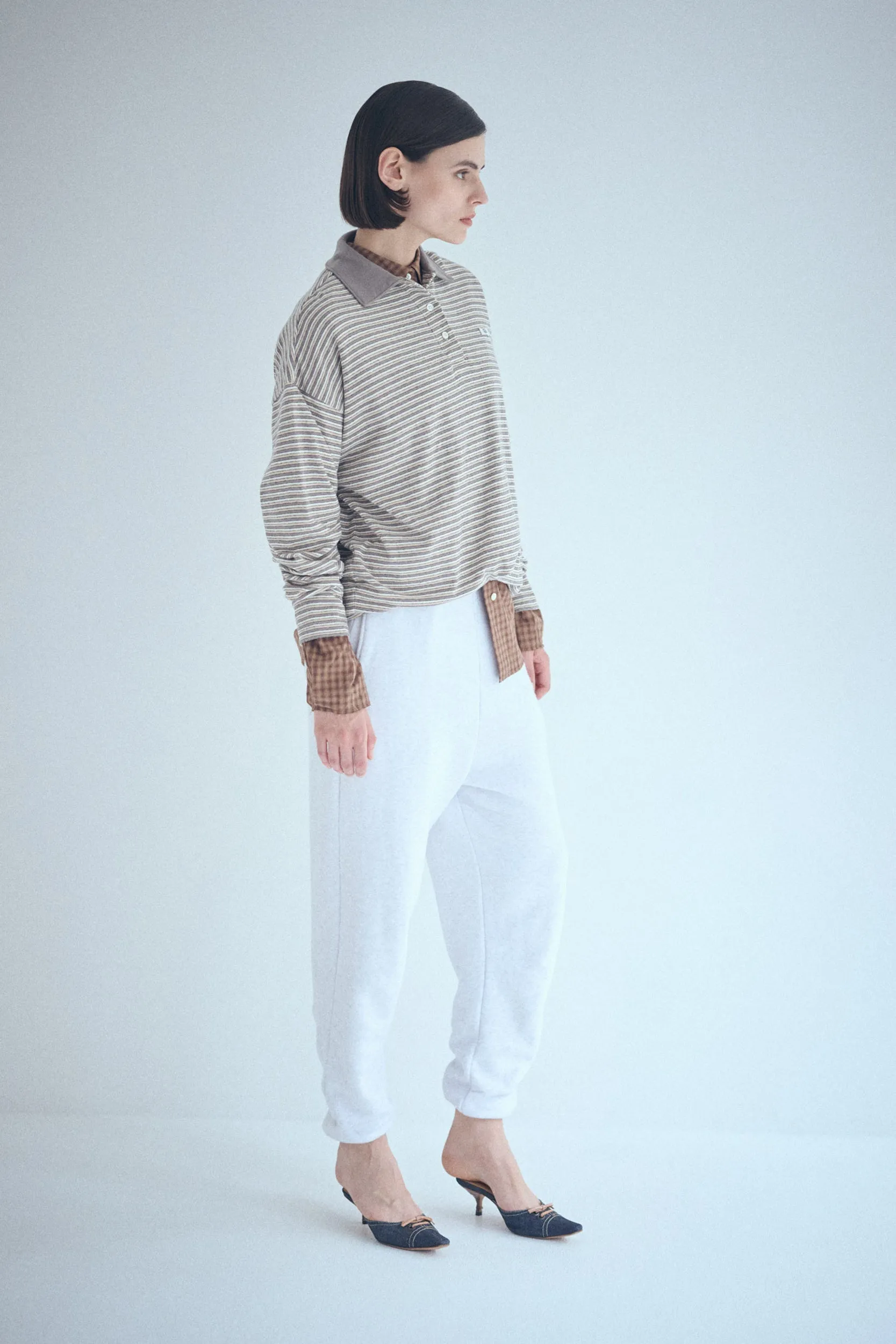 [ONLINE SHOP & S-STORE限定] SEA STRIPED L/S POLO SHIRT