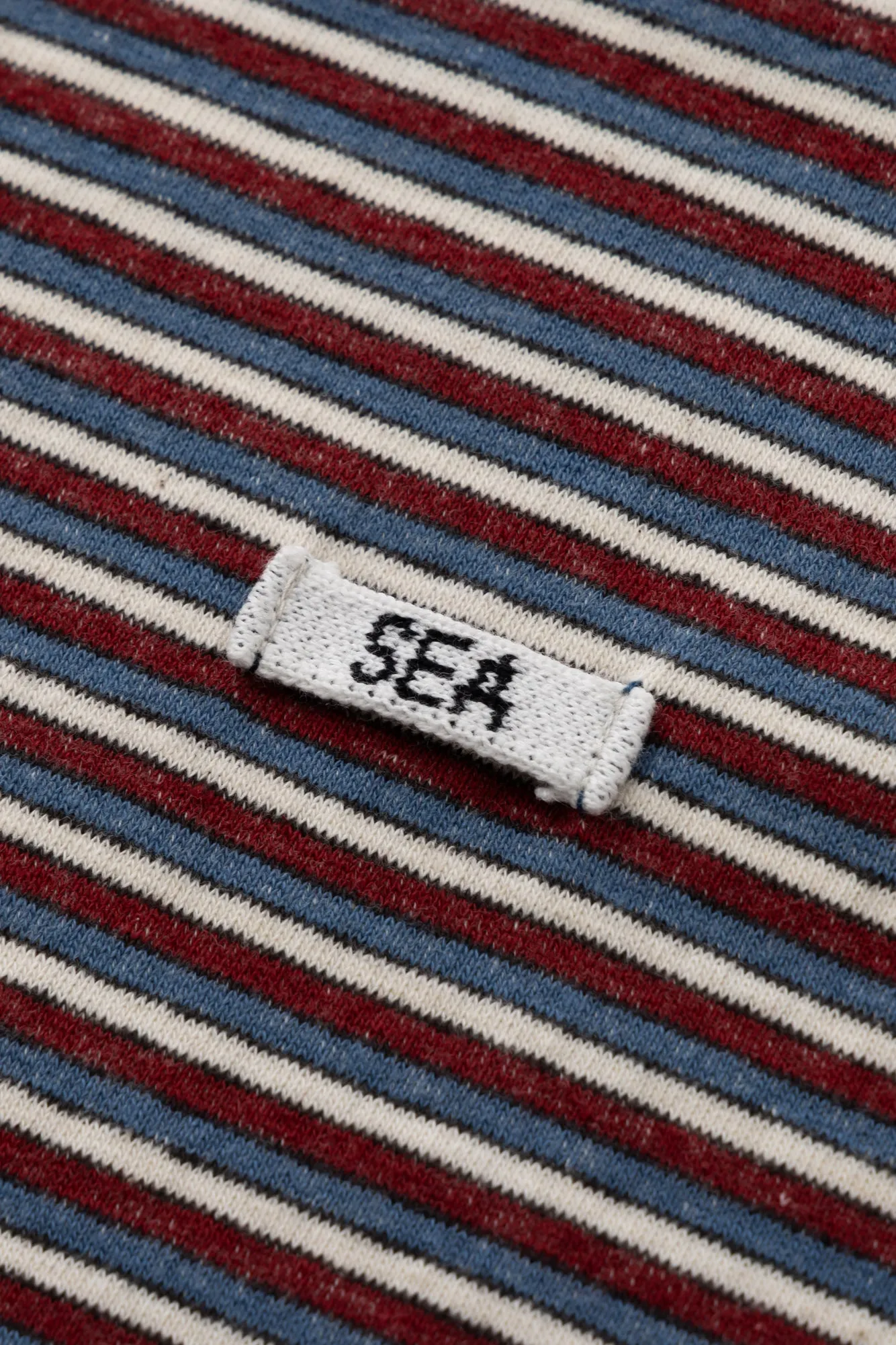 [ONLINE SHOP & S-STORE限定] SEA STRIPED L/S POLO SHIRT