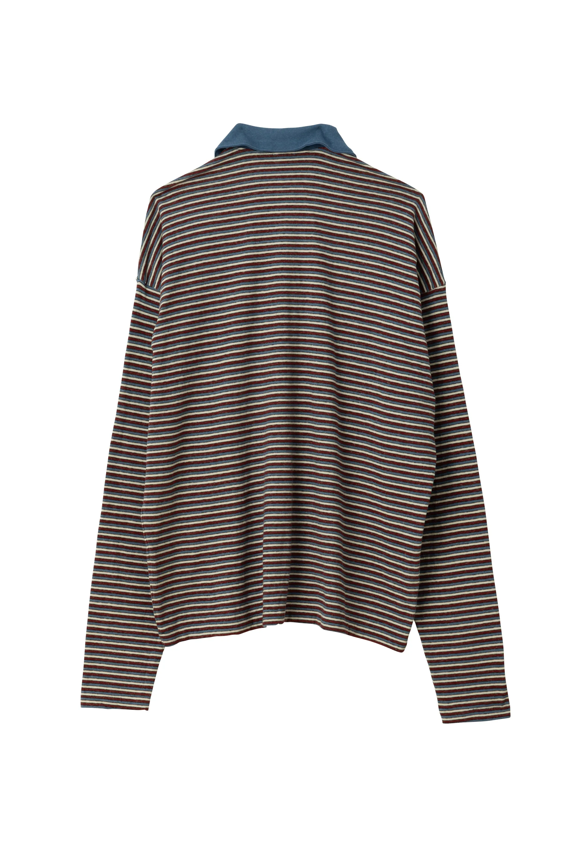 [ONLINE SHOP & S-STORE限定] SEA STRIPED L/S POLO SHIRT