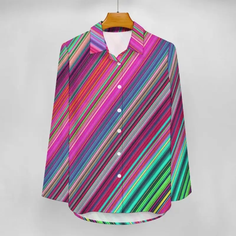 Rainbow Vibes Overflowing in Your Closet with This Oversized Striped Shirt