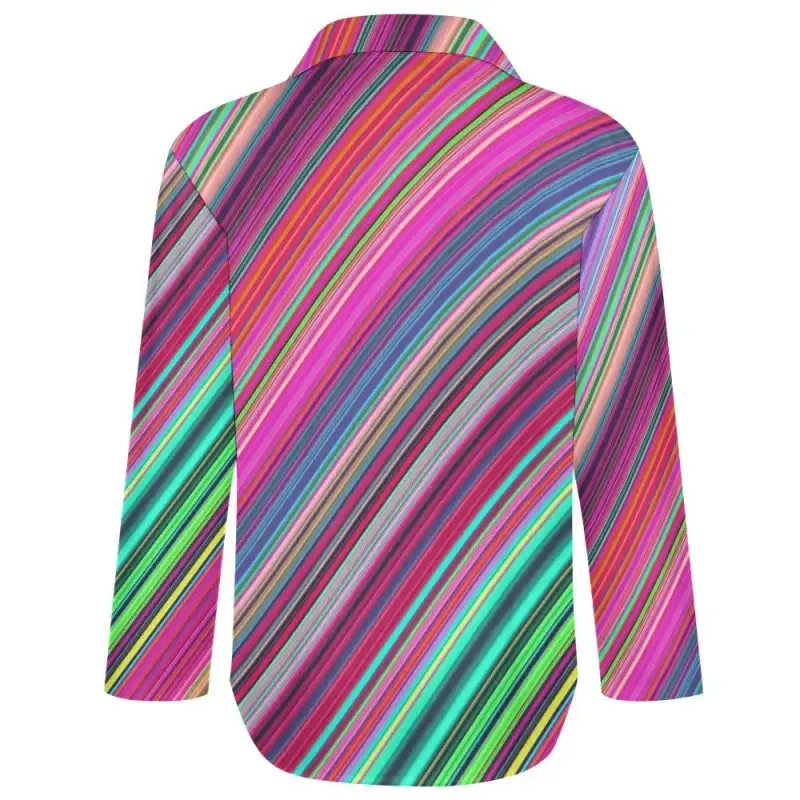 Rainbow Vibes Overflowing in Your Closet with This Oversized Striped Shirt