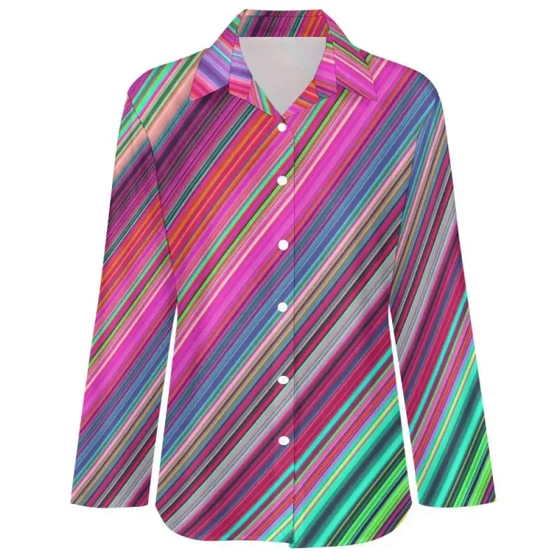 Rainbow Vibes Overflowing in Your Closet with This Oversized Striped Shirt