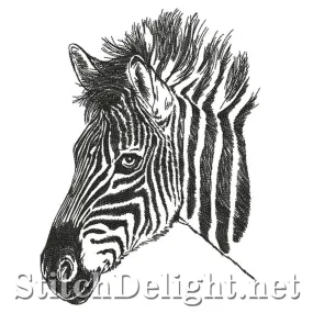 SDS0768 Pencil Sketch Zebra