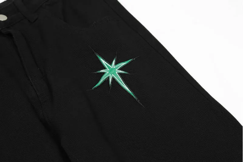 'Starlight' Embroidered Denim Jeans