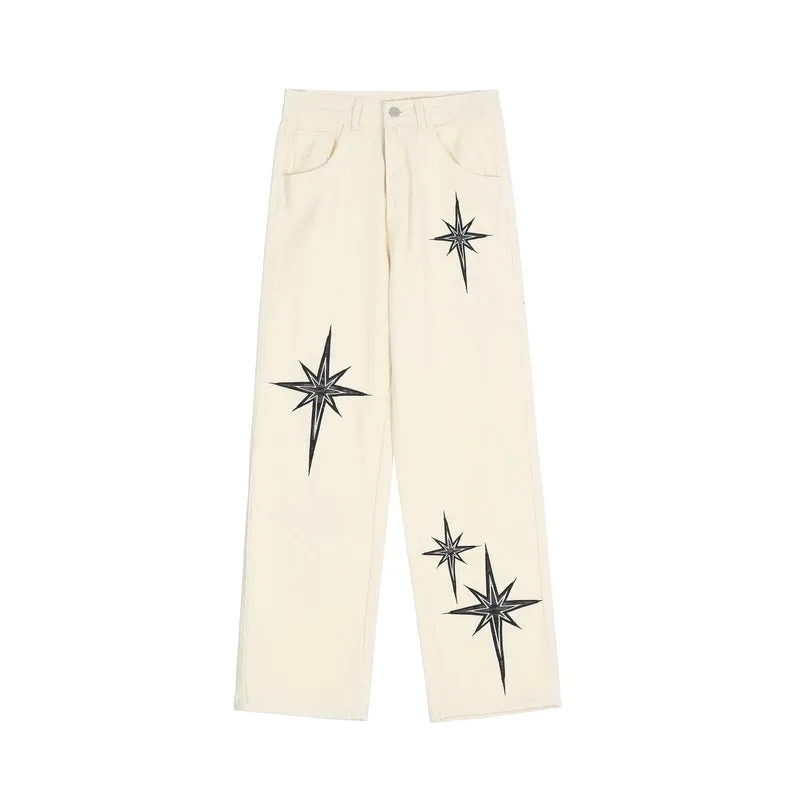 'Starlight' Embroidered Denim Jeans
