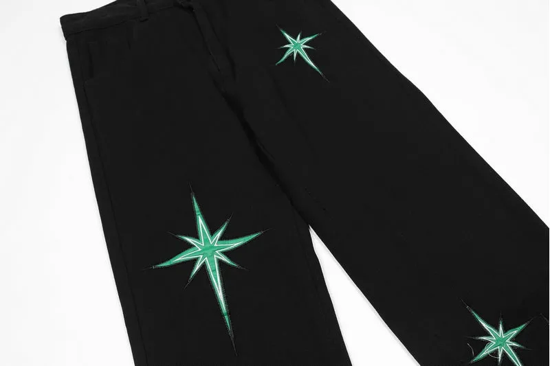 'Starlight' Embroidered Denim Jeans