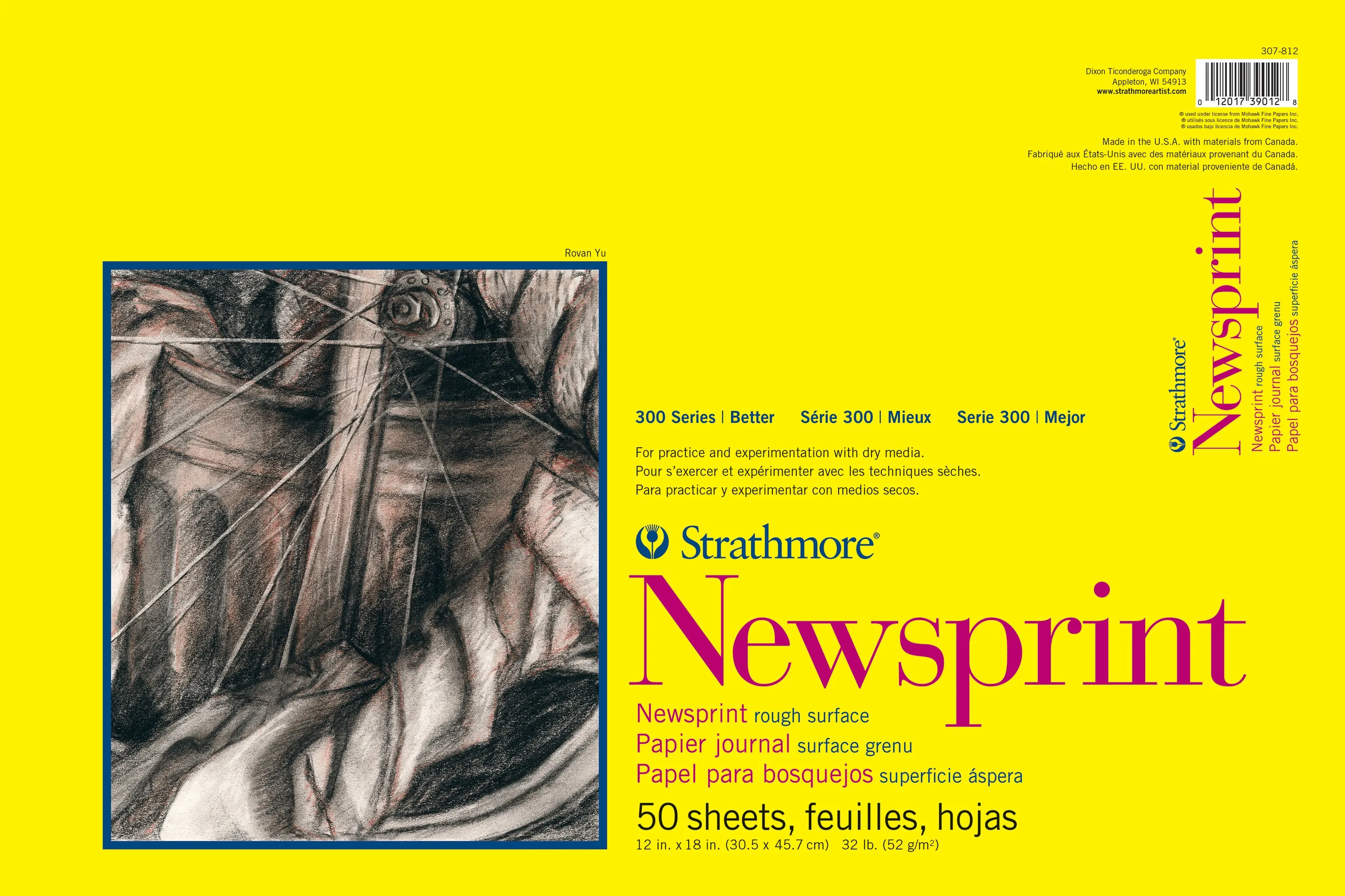 Strathmore Newsprint Pads 300 Series, Various Sizes