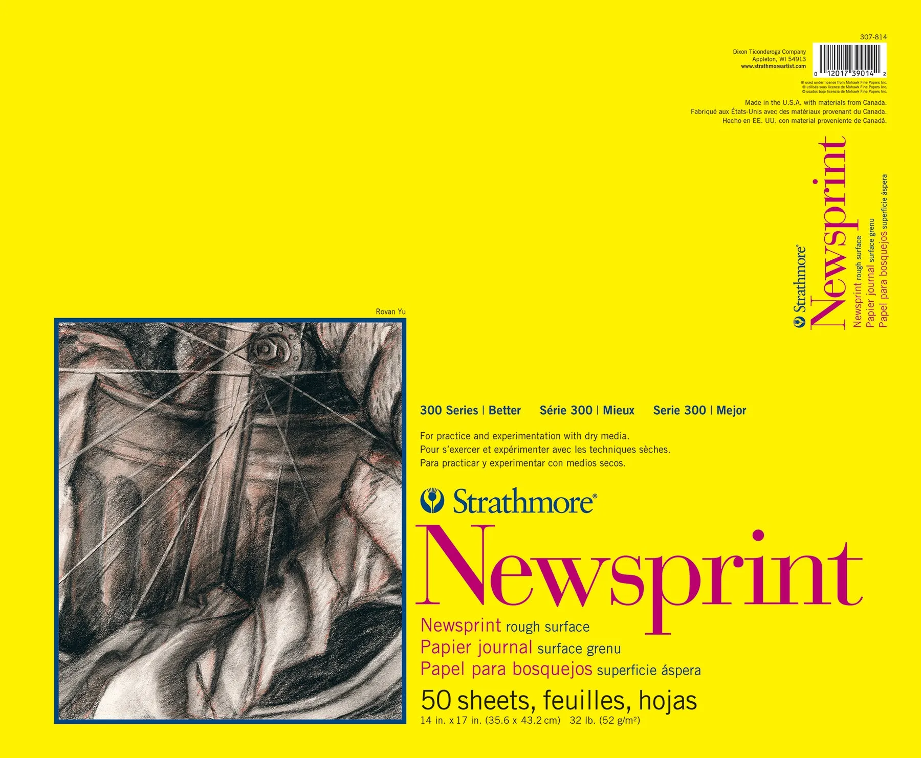 Strathmore Newsprint Pads 300 Series, Various Sizes