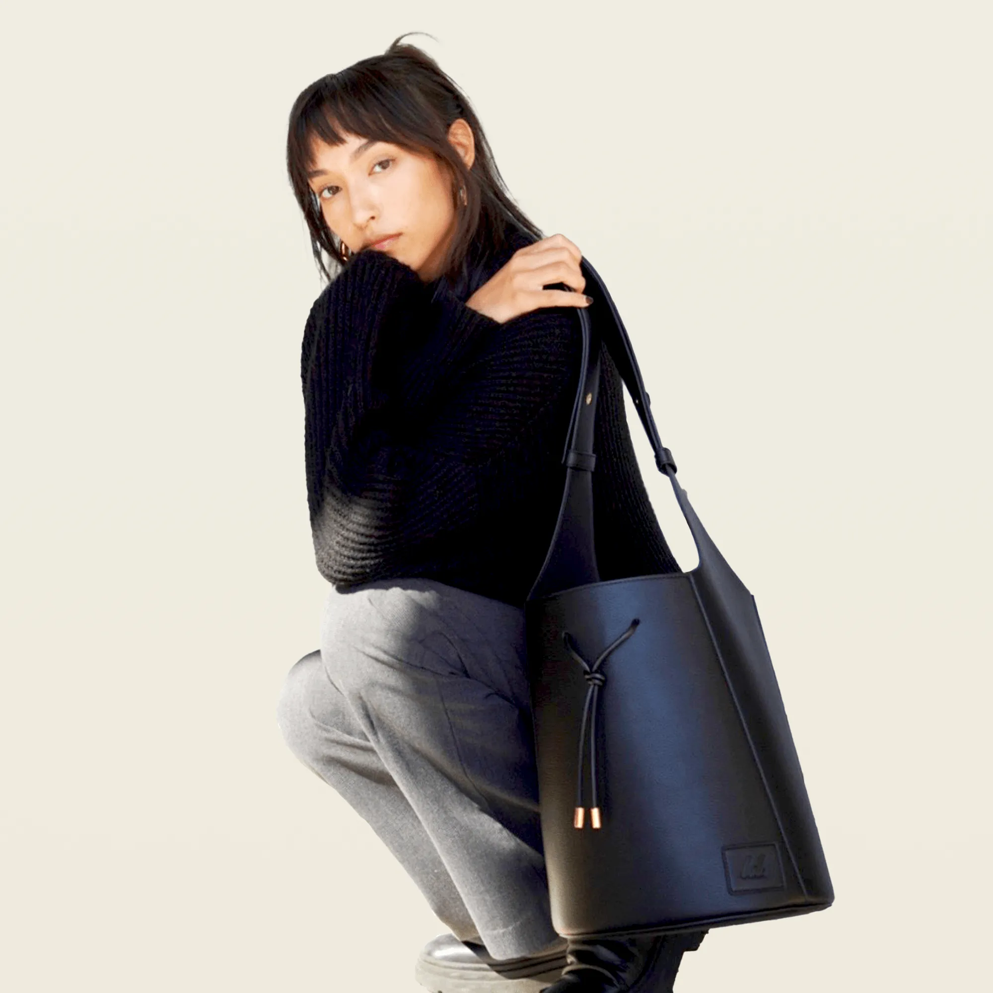 The Novelist Vegan Bucket Tote Bag