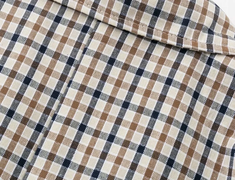 Women's Autumn Vintage Turn Down Collar Plaid Blazer