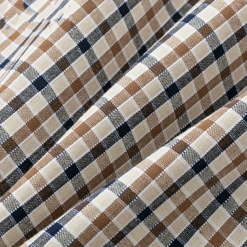 Women's Autumn Vintage Turn Down Collar Plaid Blazer